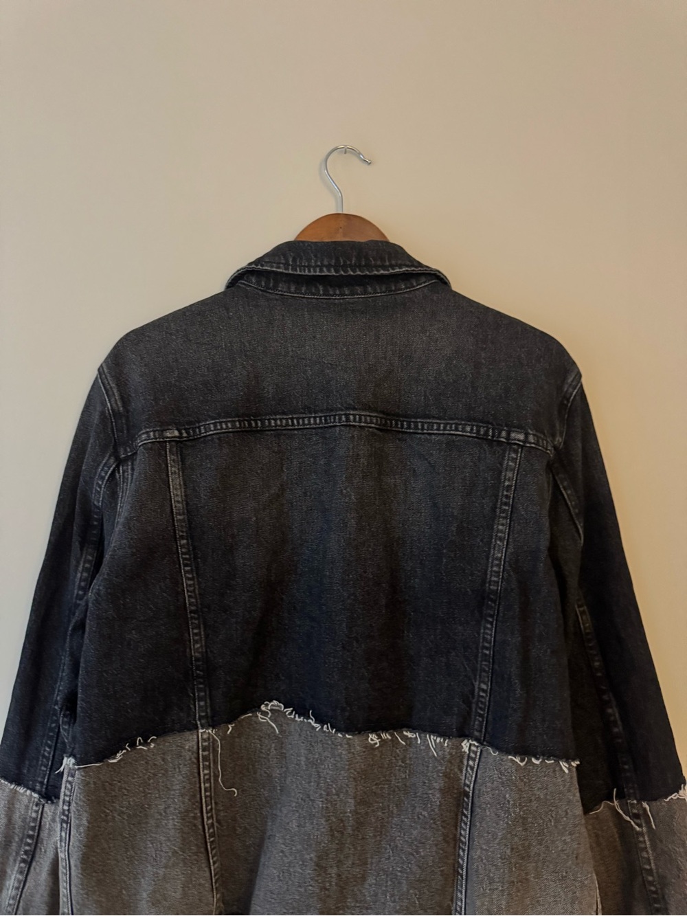 FRAME Fashion Patchwork Jean Jacket - Picture 7 of 11
